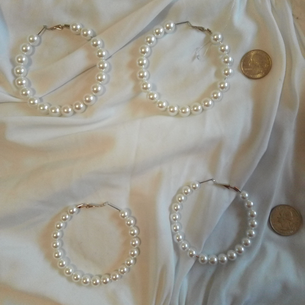 Pearl hoops